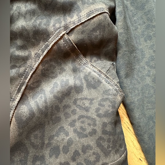 Anthropologie Marrakech Leopard Print Moto Jacket Removable Sherpa Collar - Picture 6 of 12